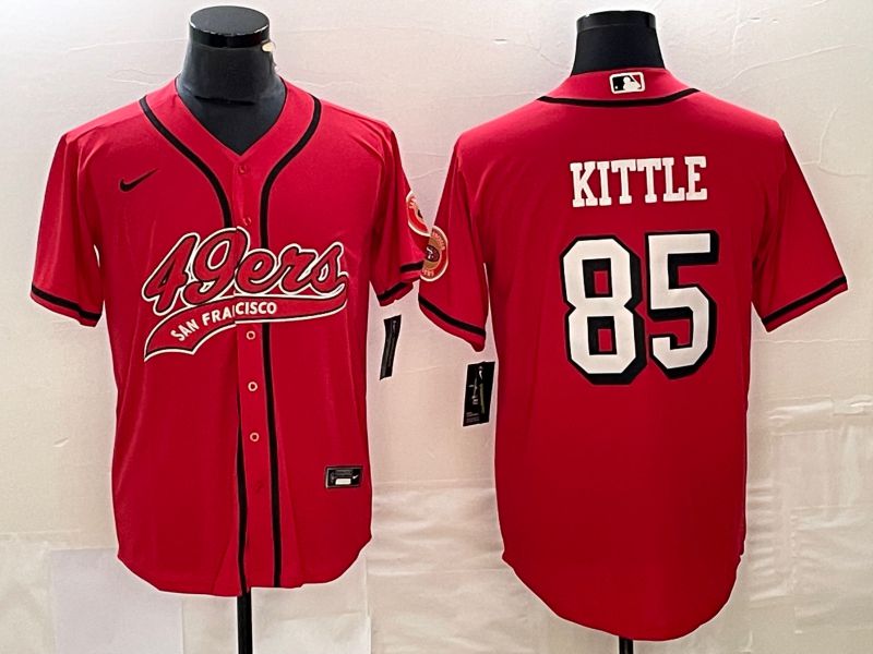 Men San Francisco 49ers #85 Kittle Red Nike 2023 Co Branding Game NFL Jersey style 1->youth nfl jersey->Youth Jersey